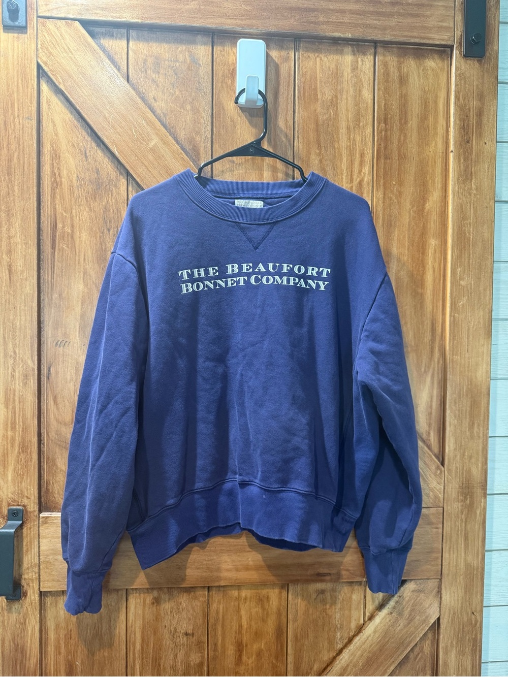 The Beaufort Bonnet Company Navy Sweatshirt with White Logo